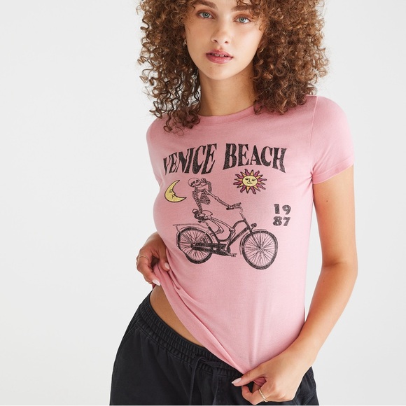 Aeropostale Tops - Aeropostale Skeleton Bike Ride Graphic Tee